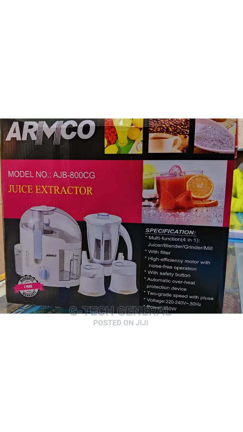 Armco 4in1 Food Processor (Blender, Grinder, Juicer, Mincer)