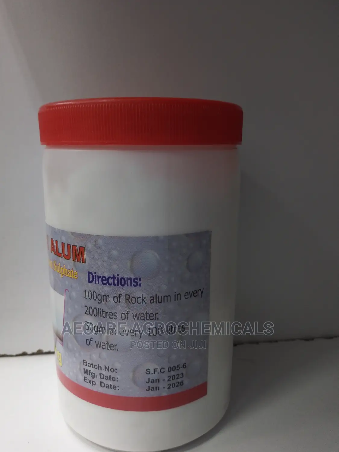 ROCK ALUM Water Cleaner (Aluminum Sulphate) 1kg