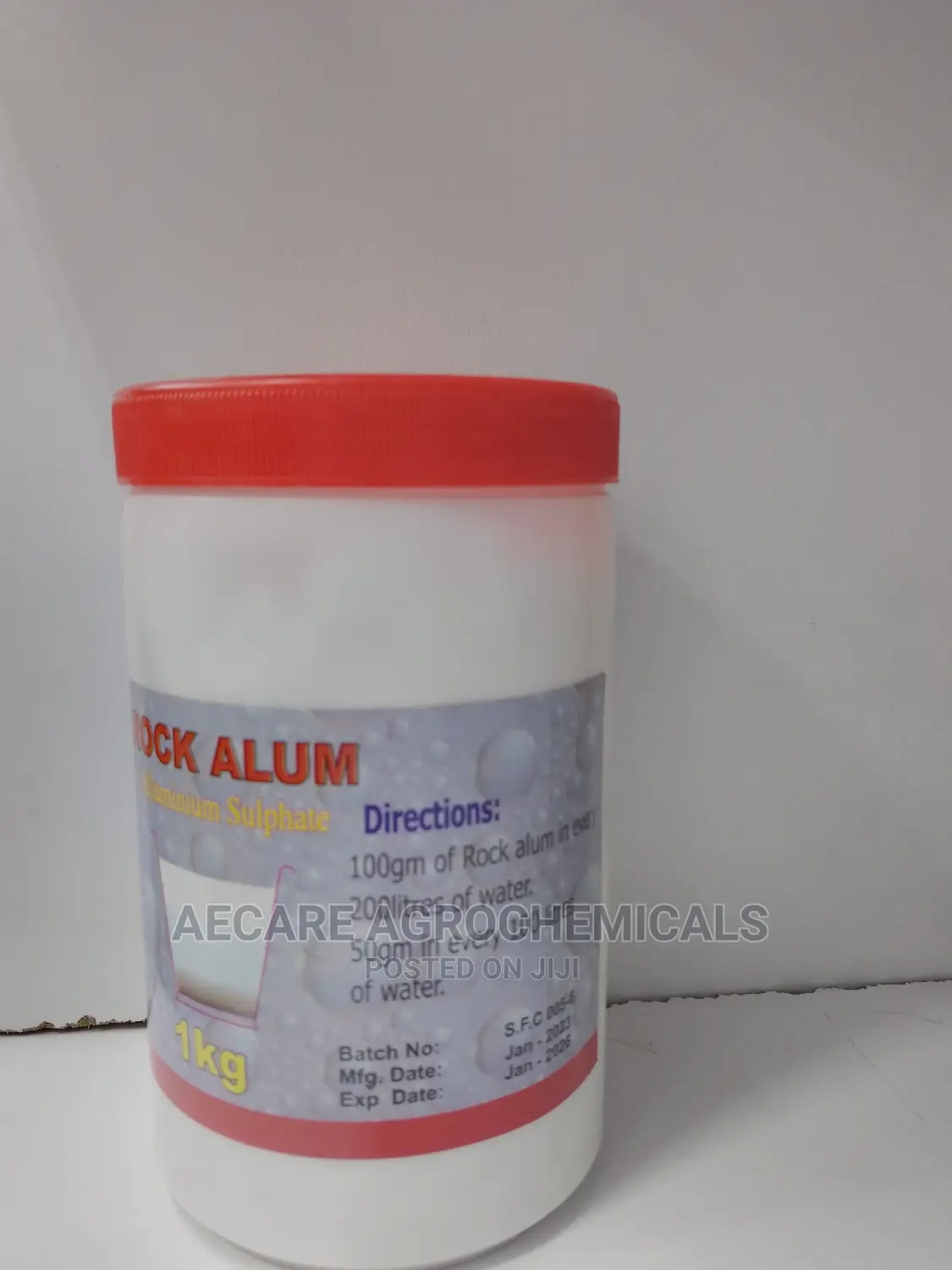 ROCK ALUM Water Cleaner (Aluminum Sulphate) 1kg