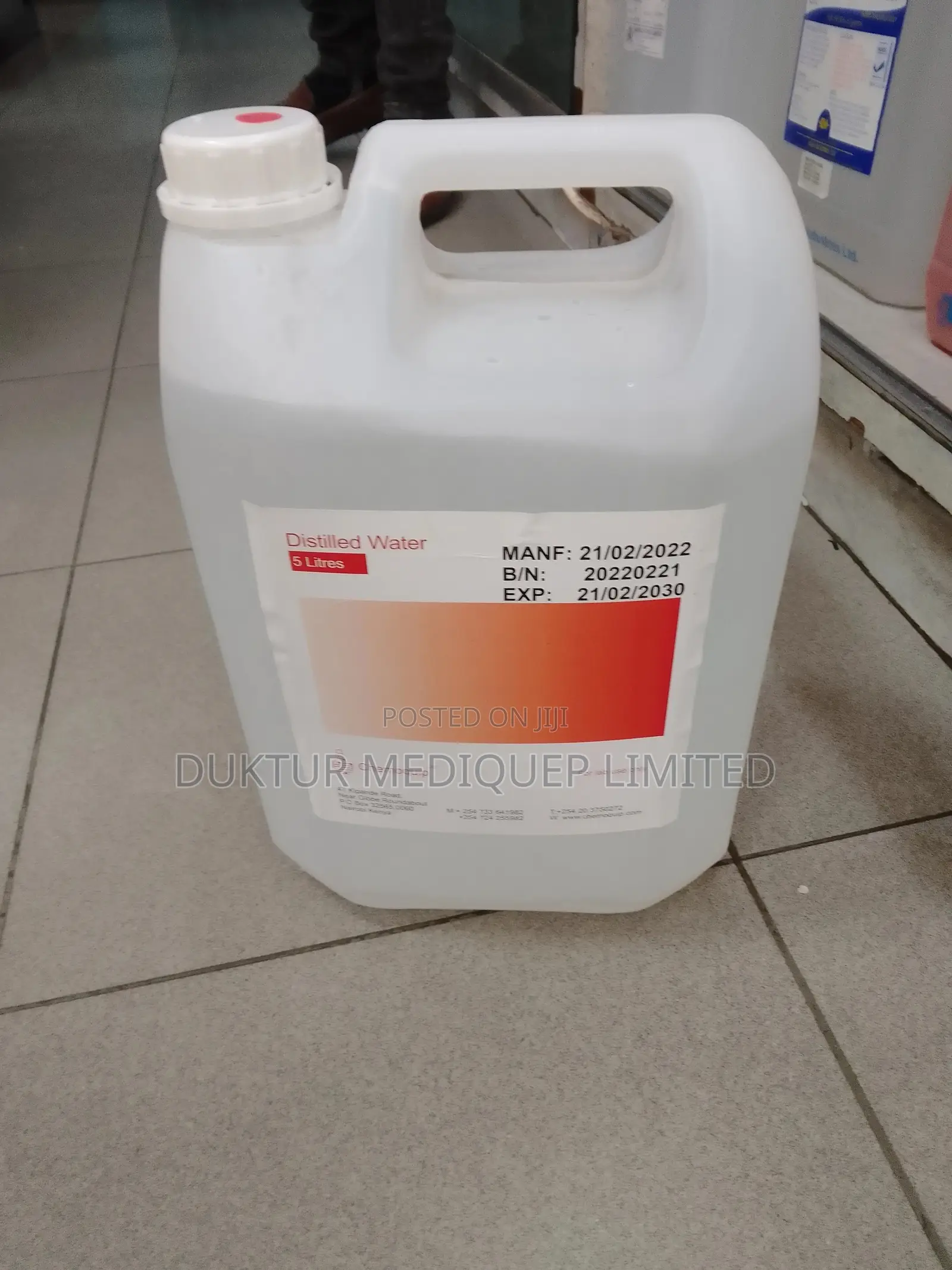5L Distilled Water