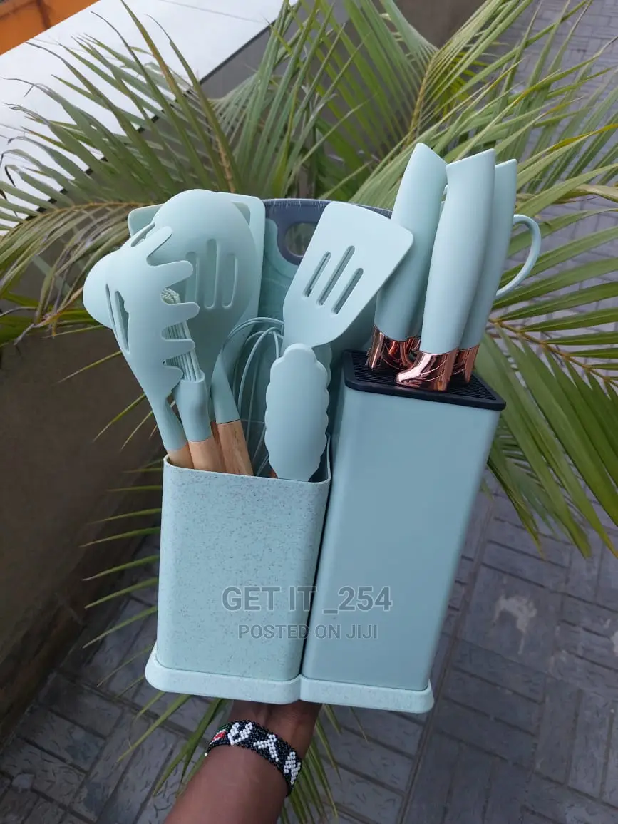 19pc Kitchen Silicone Spoon Set