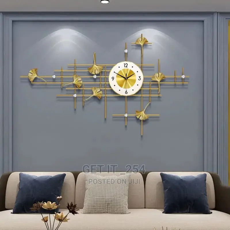 Metal Silent Wall Clock Luxury.Size As Shown On The Picture