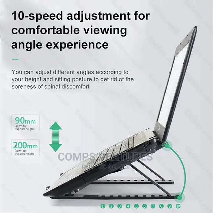 ABS Foldable Laptop Stand Adjustable Notebook