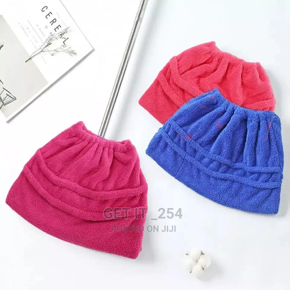 Highly Absorbent Remove Dust Floor Mop Cover Coral Fleec