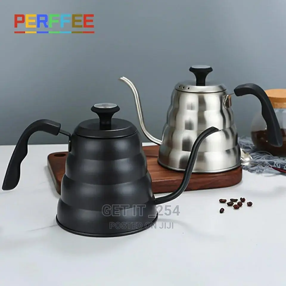 1.2L Stainless Steel Coffee Kettle Gooseneck Thin Spout