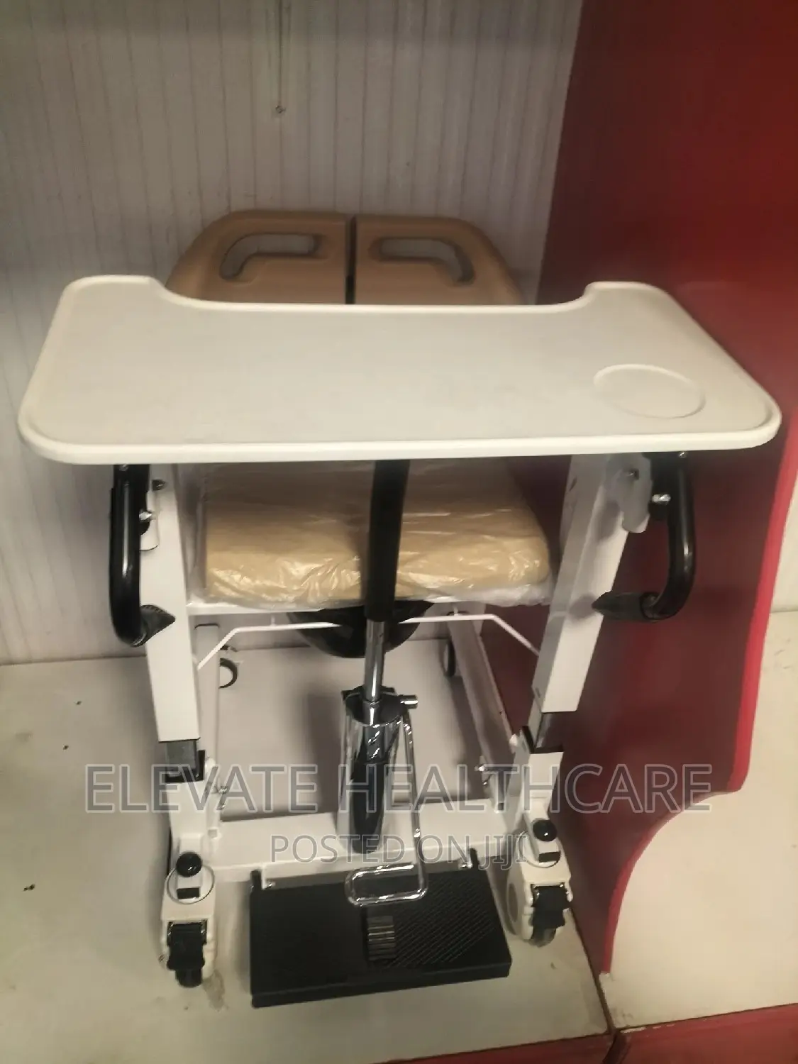 Transfer Chair With Feeding Trolley