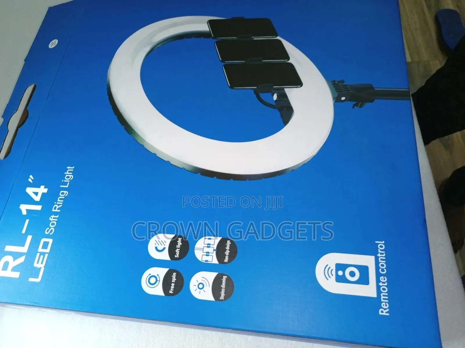 14 Inch Studio Selfie Ring Light Dimmable LED With Remote Co