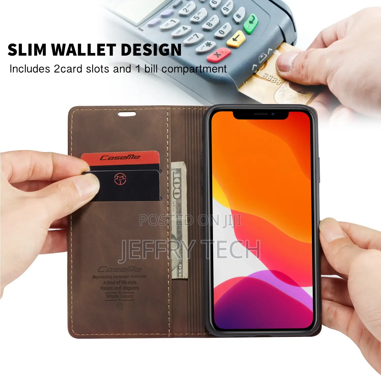 Vintage Matte Horizontal Flap Leather Case for iPhone 11 Pro