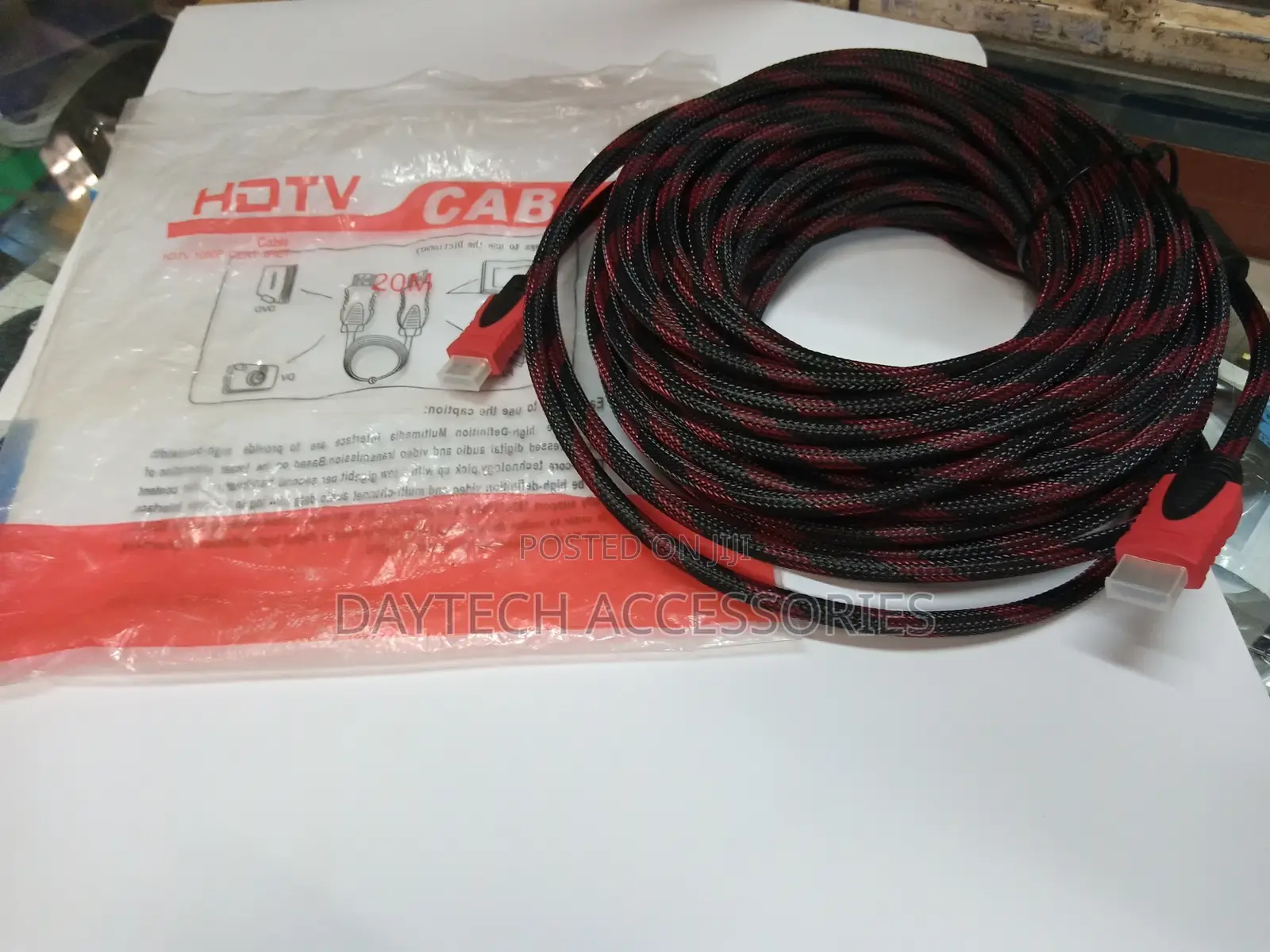 High Quality Hdmi to Hdmi Cable1080p Braided – 20 Meters