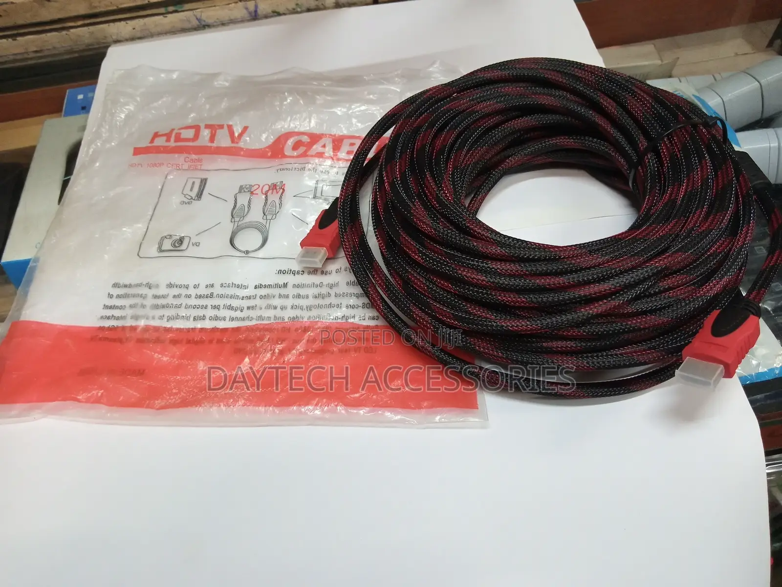 High Quality Hdmi to Hdmi Cable1080p Braided – 20 Meters