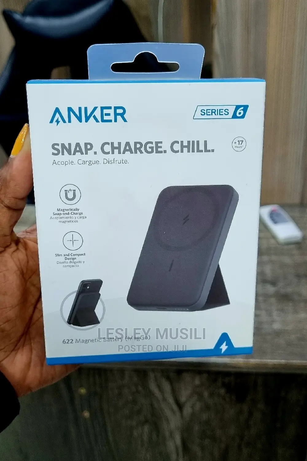 Anker Series6 Magnetic Battery Snap.Charge.Chill 622 – Black