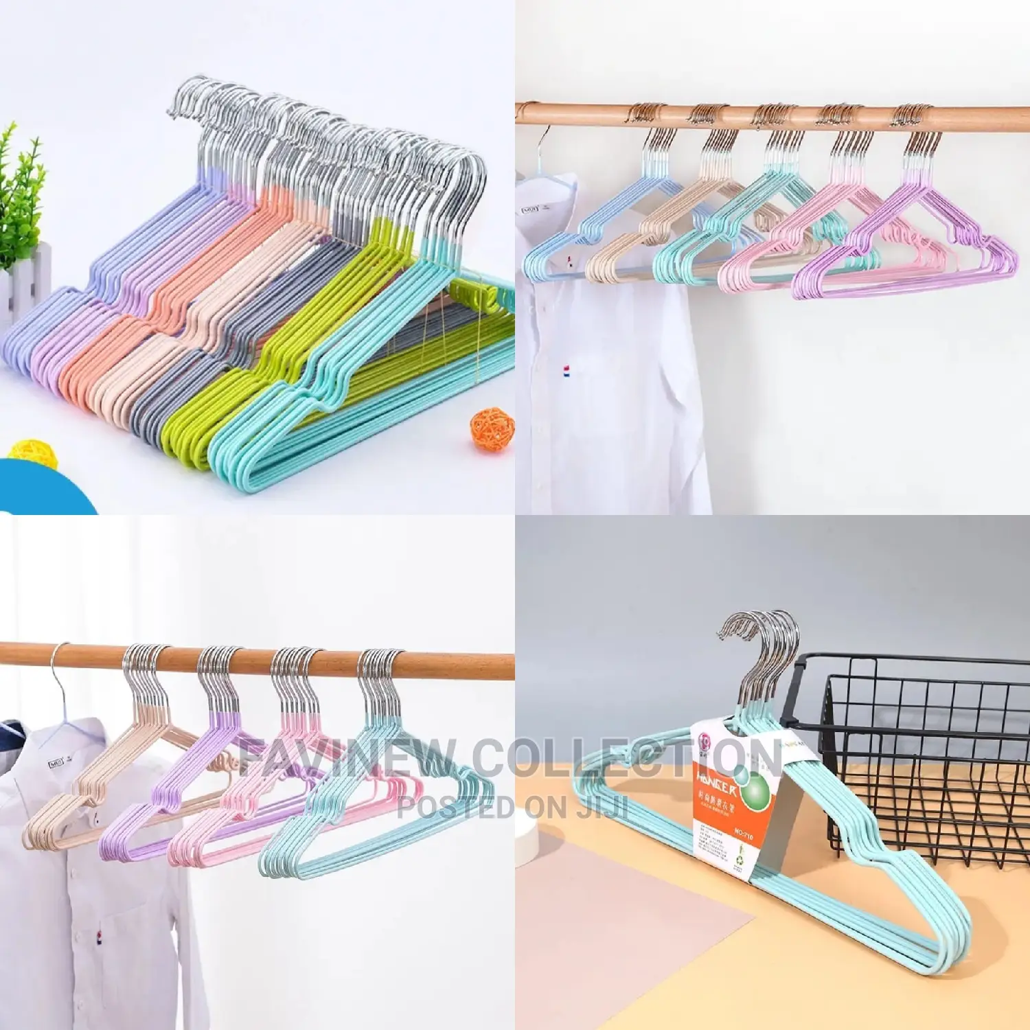 10pcs Metallic Clothes Hanger*