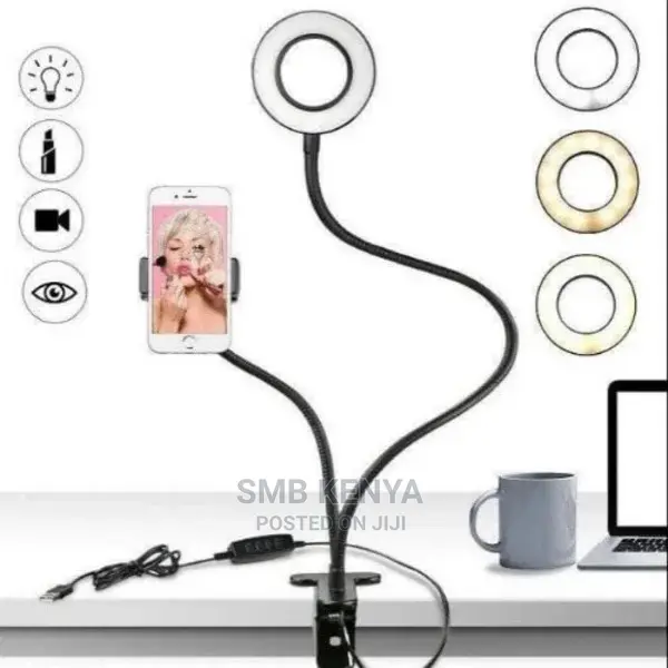 Live Streaming Light With Flexible Phone Holder