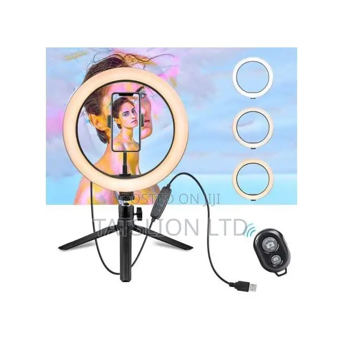 10"Ring Fill Light LED Dimming With Stretch Tripod.