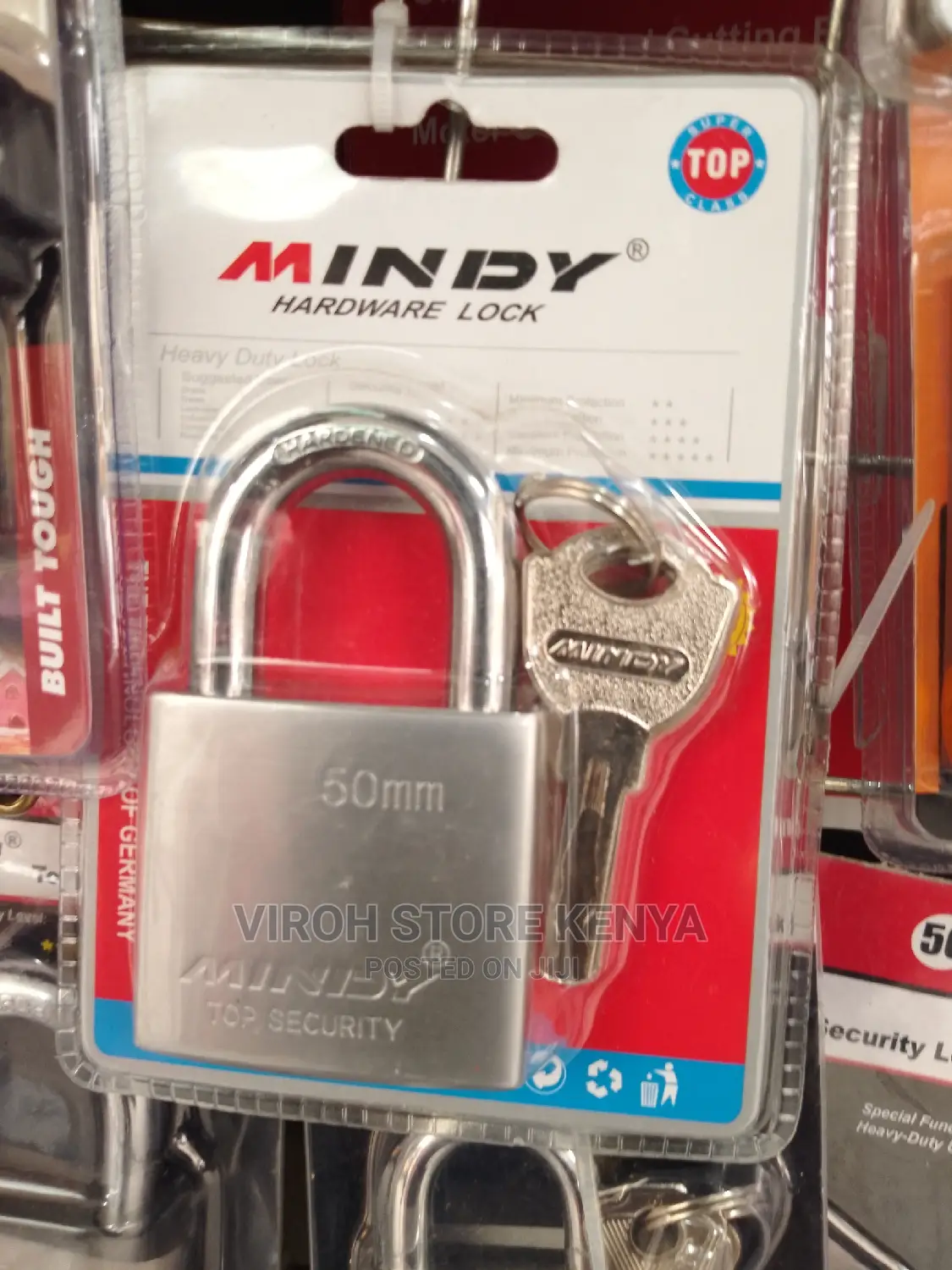 Mindy Padlock 50mm Hardened Top Security Padlock