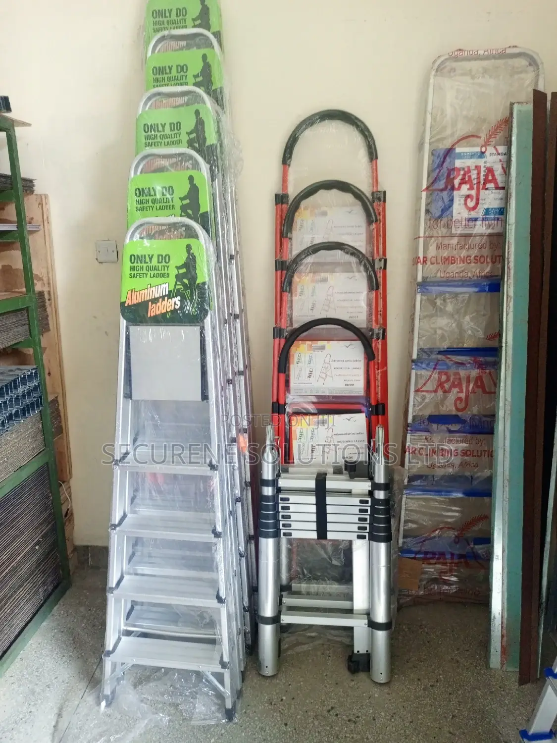 A Type Ladders Aluminum and Steel