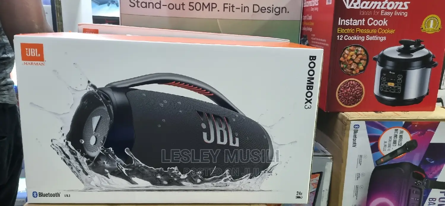 JBL Boombox 3 - Portable Bluetooth Speaker,Black