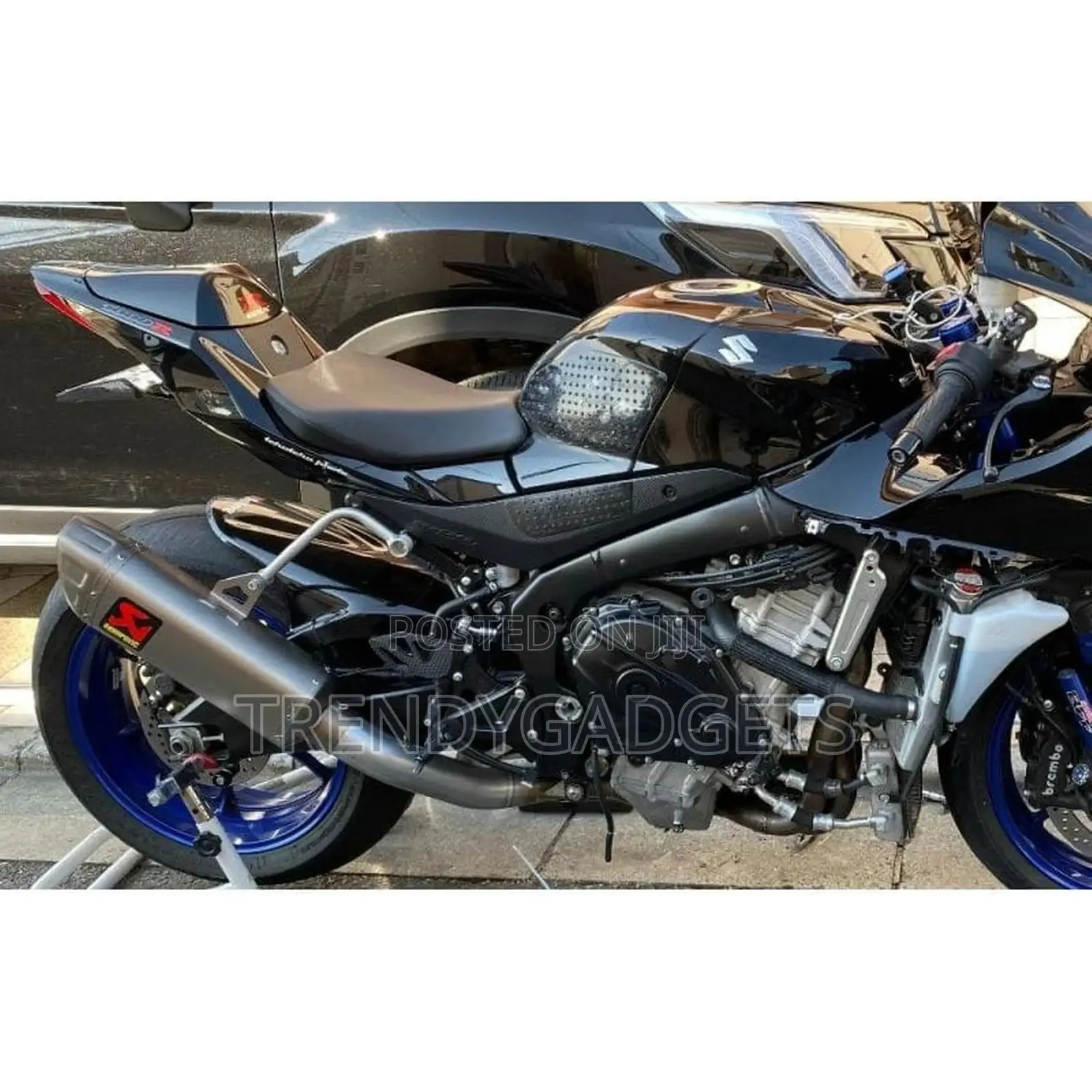 Full Black Universal Bike AKRAPOVIC Muffler