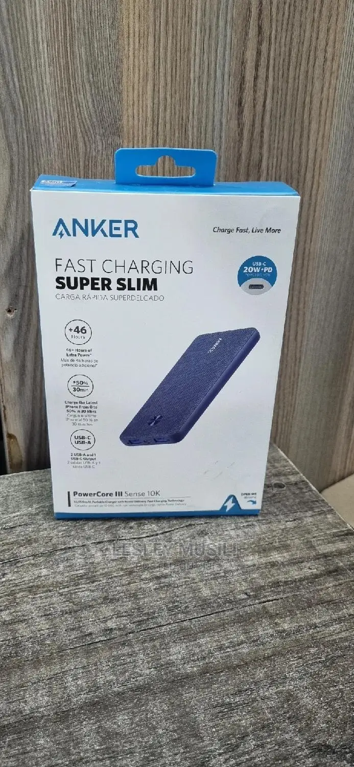 Anker Fast Charging Super Slim Powercore III Sense 