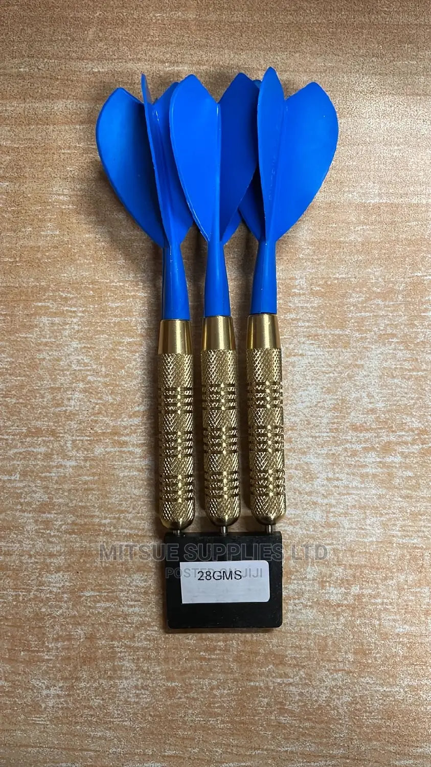 A Set Of Steel Darts With Plastic Flights 28g Light