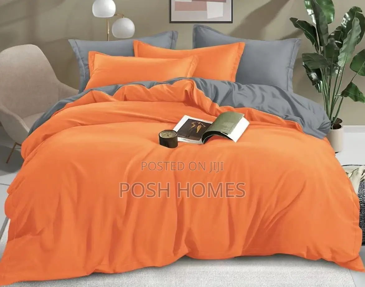 Plain Color Cotton Duvet Cover Set