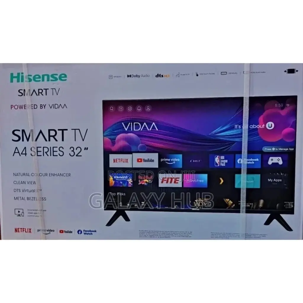 Hisense A4series 32inch Flameless Smart Tv