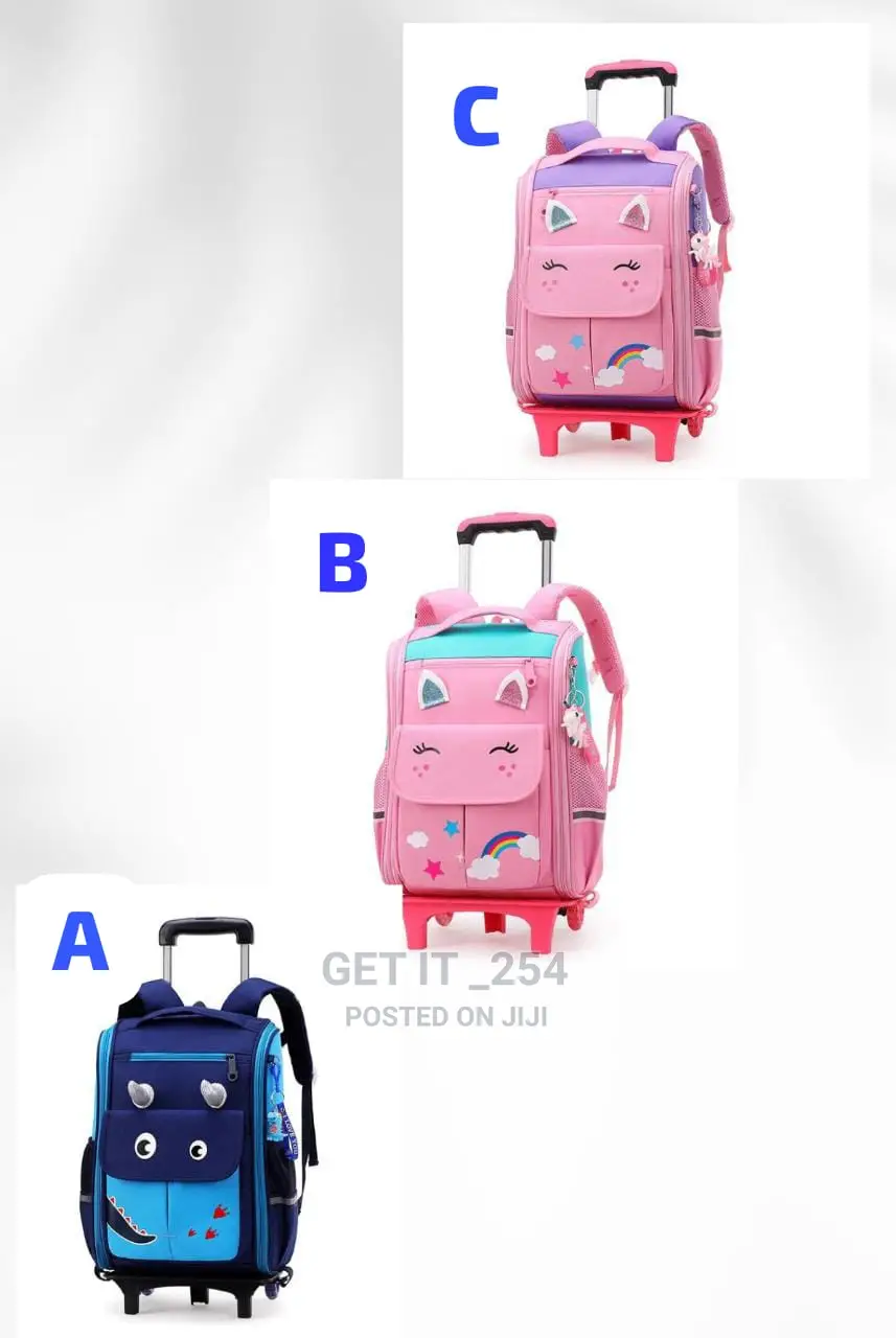 Rolling Trolley School Bag