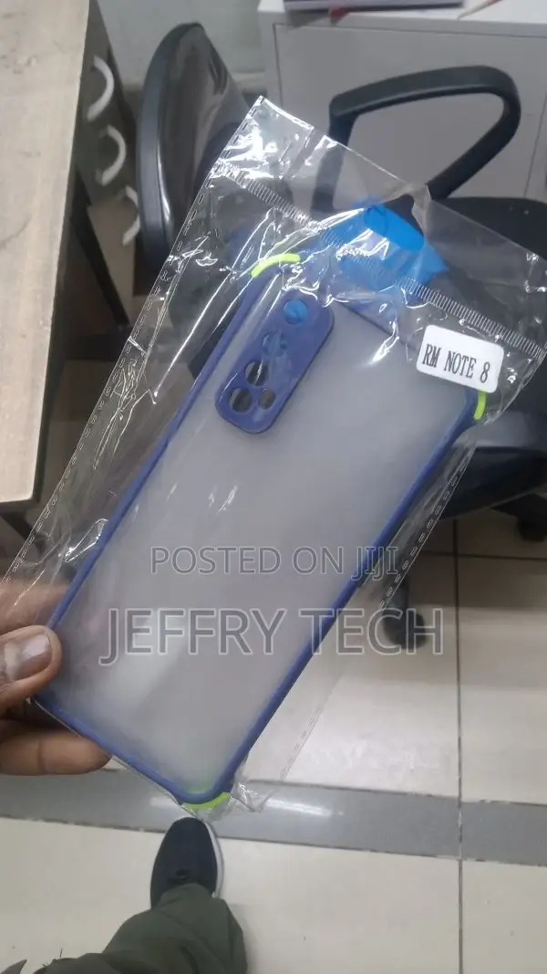 Square Smoke Case for Redmi Note 8 Mobile Back Cover