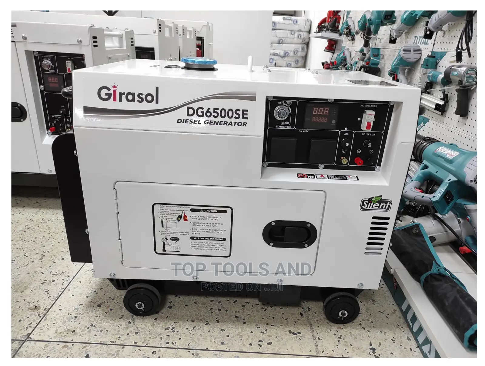 .Diesel Silent Generator Dg6500se- 7.5kva With Ats.