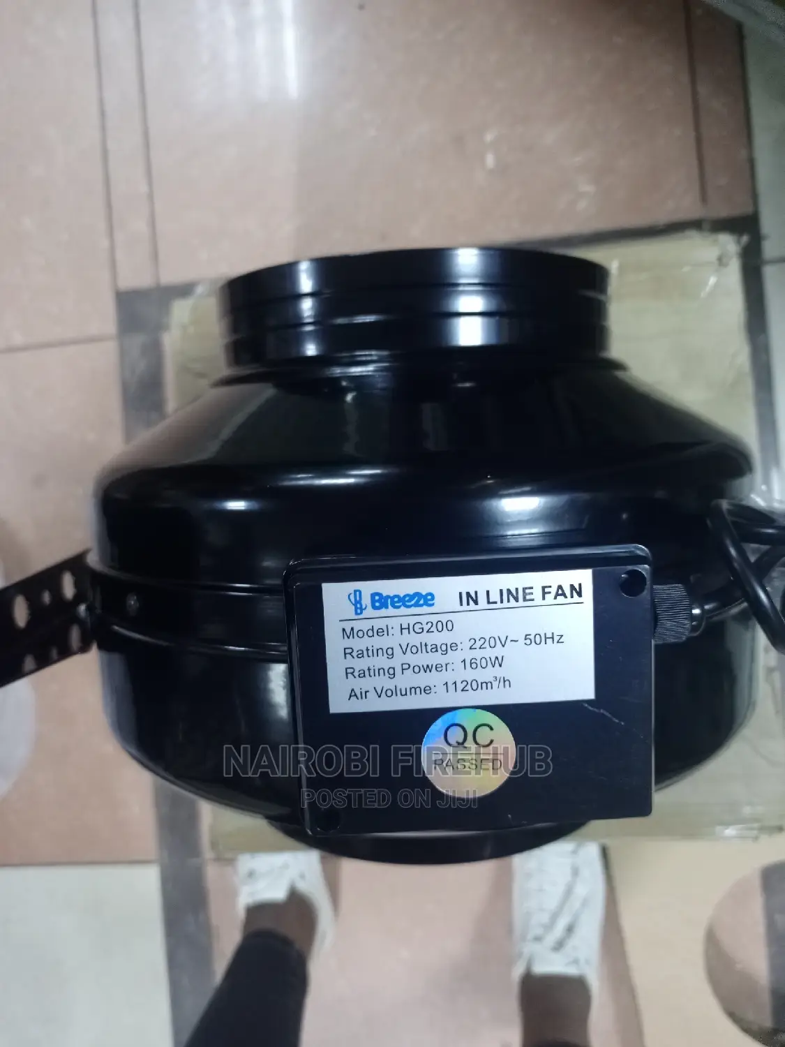 200mm (8") Inline Metallic Extractor Fan