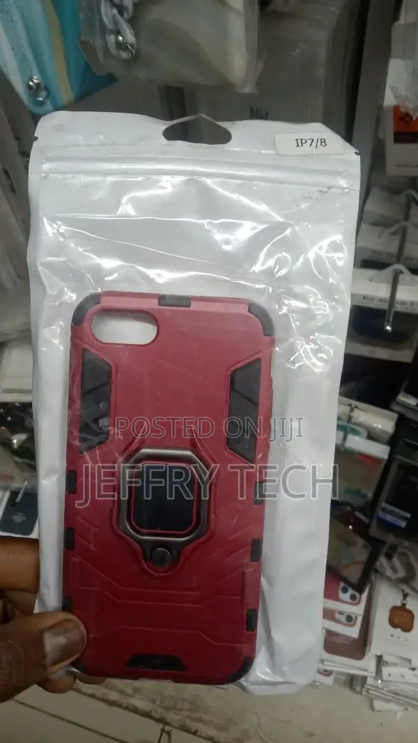 Phone Case for iPhone 7 / 8 Metal Ring Holder Cover