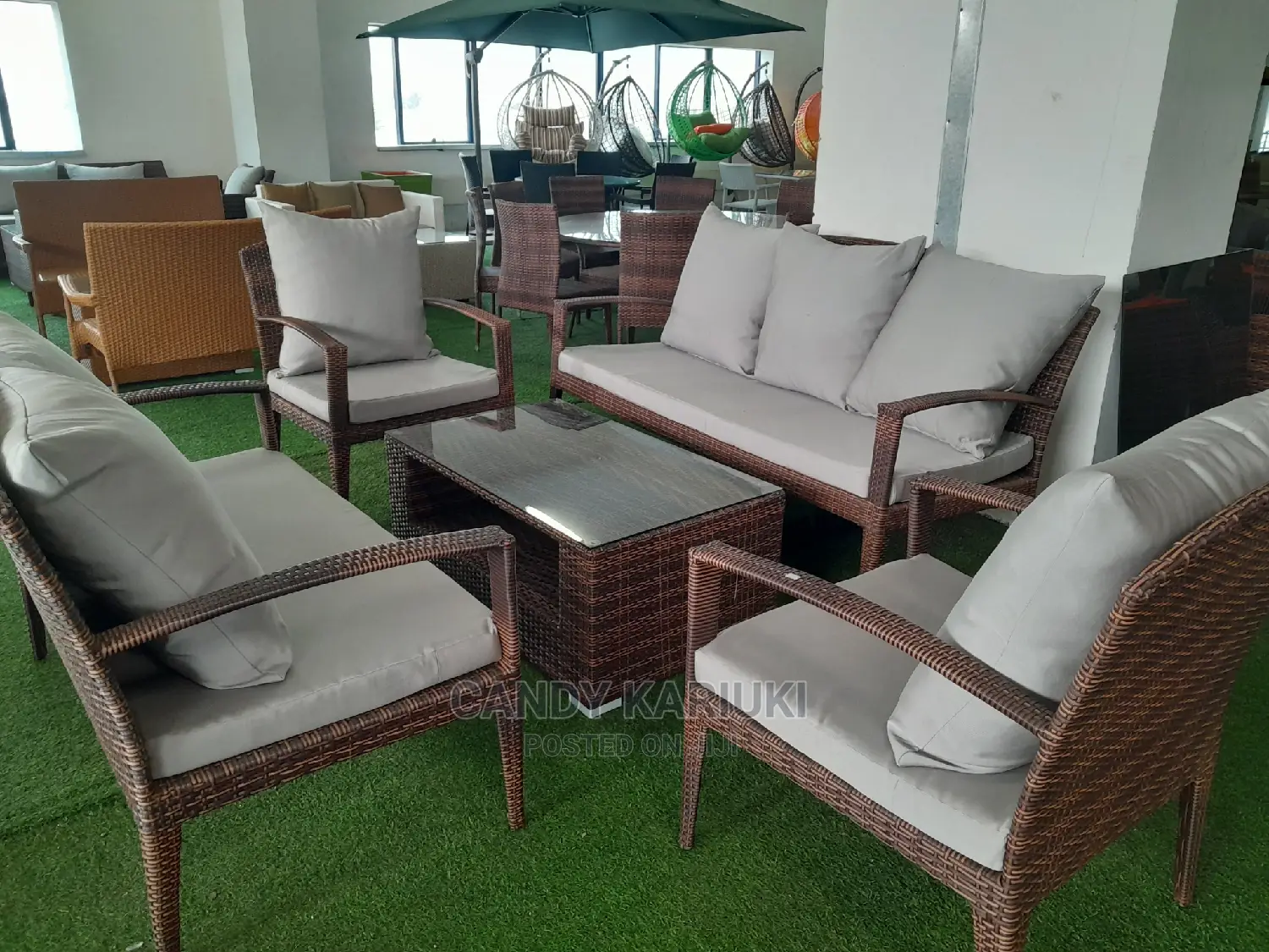 Spacious 7 Seater Outdoor Sofa