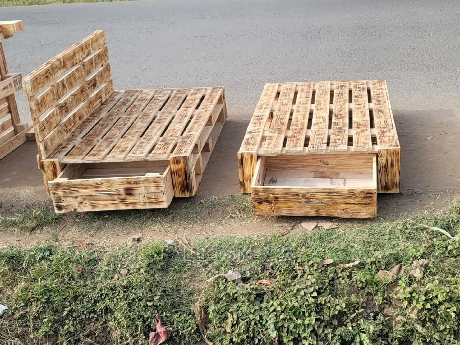 Pallet Bed- 5*6 With Drawers( SFU)