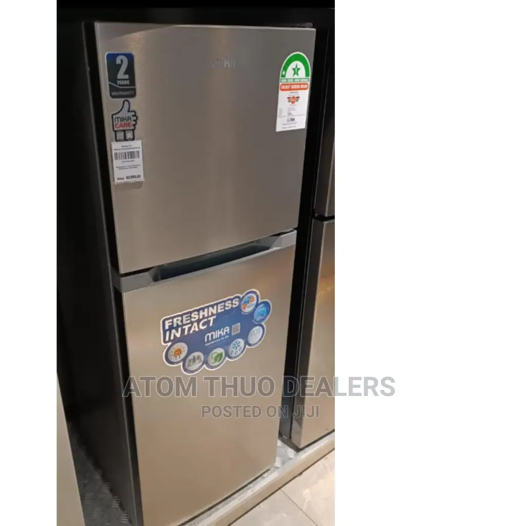 Brand New 138 Litres Mika Double Door Fridge Mika