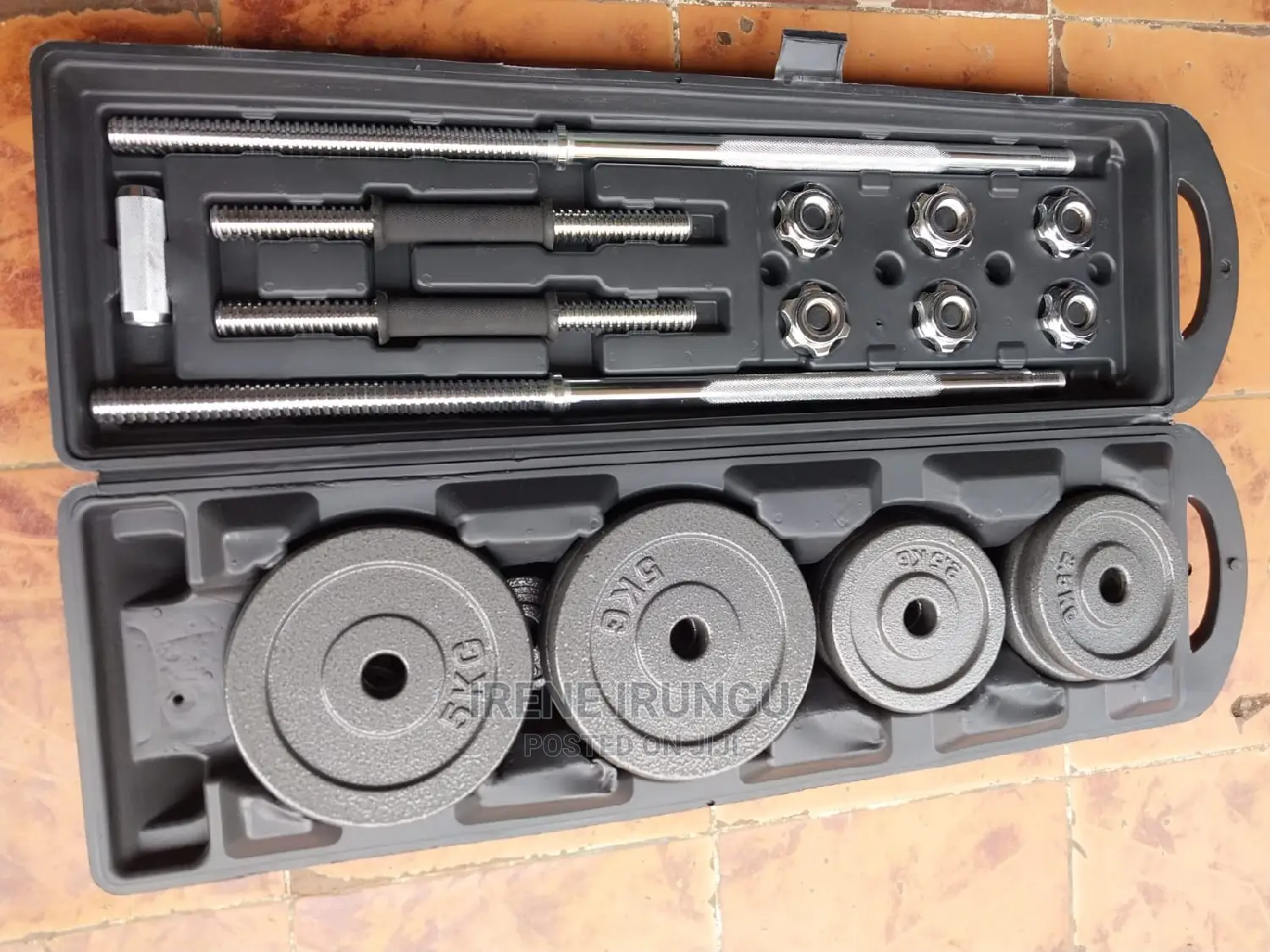 Cast Iron 50kg Dumbell Set