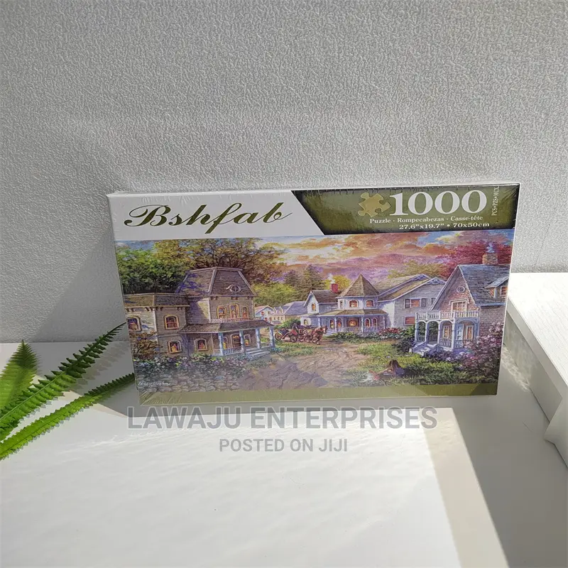 1000 Pieces Jigsaw Town Puzzle Educational Adult Jigsaw