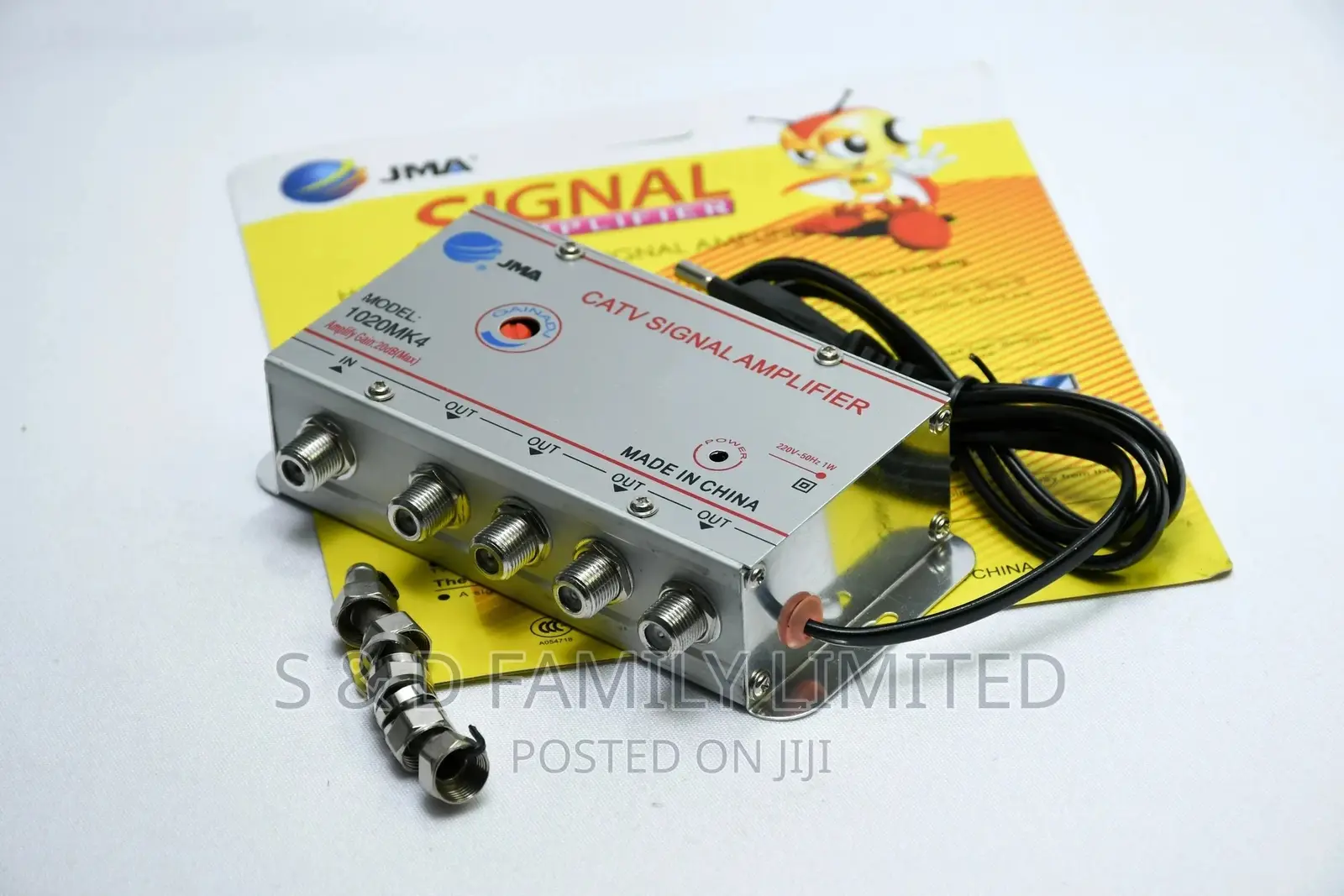 JMA CATV SIGNAL AMPLIFIER 1 Input 4 Out