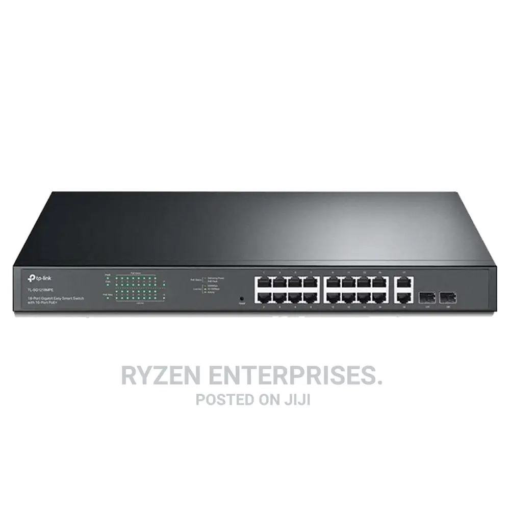 Tp-link 18-port Gigabit Switch 16-port Poe+ -tl-sg1218mpe