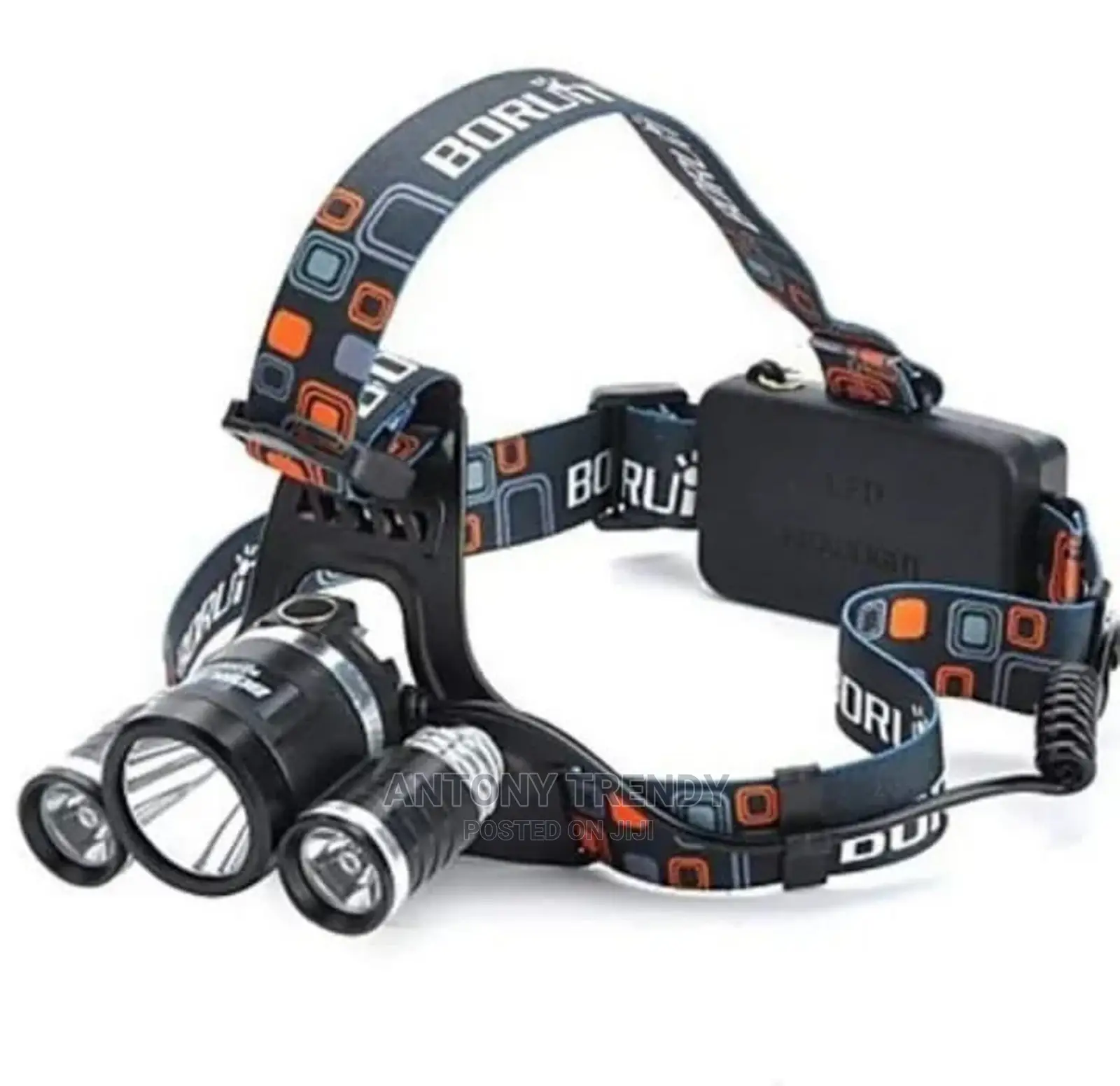 Rechargeable Headlight With 3 Lights 4 Modes