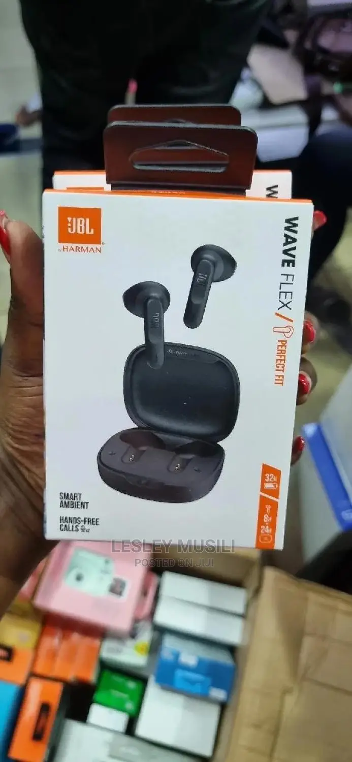 JBL Wave Flex Wireless Bluetooth Earbuds - Black