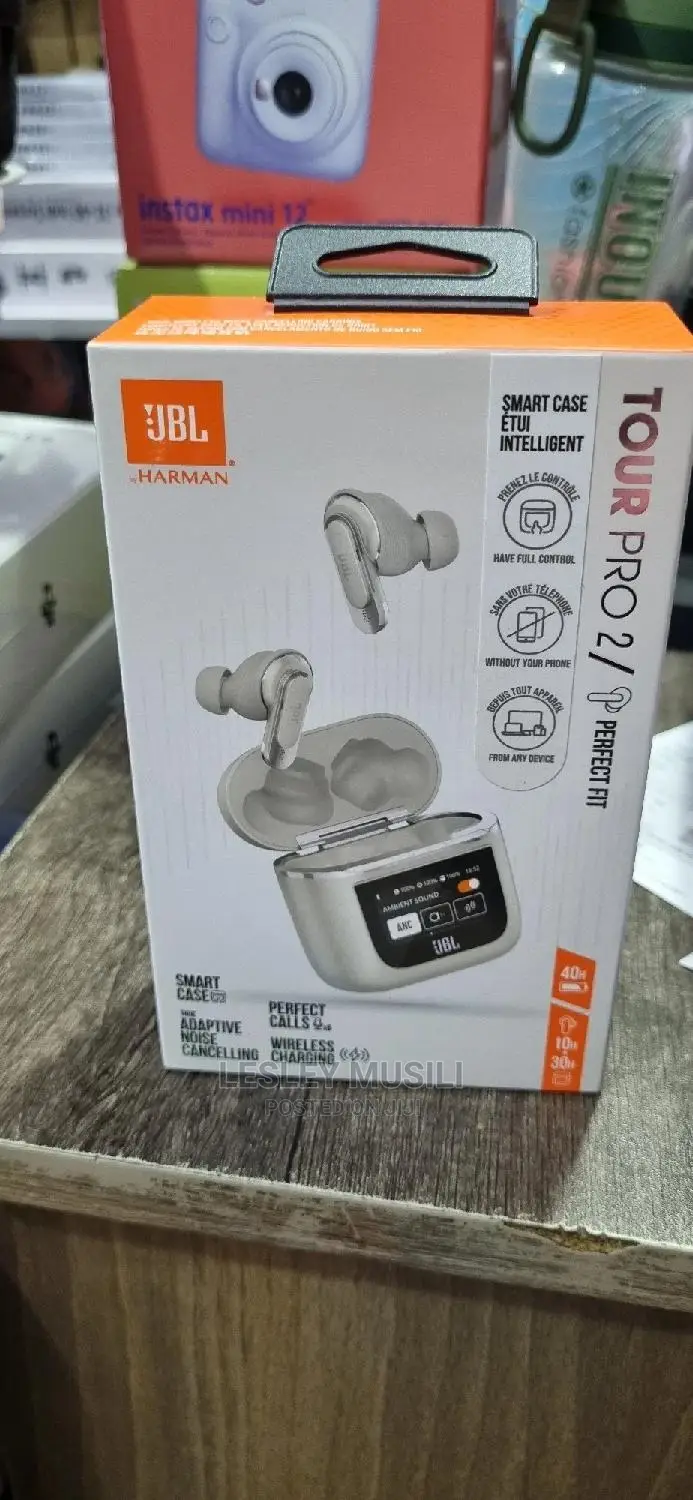 JBL Tour Pro 2 (Champagne) Wireless Noise Cancelling Earbuds