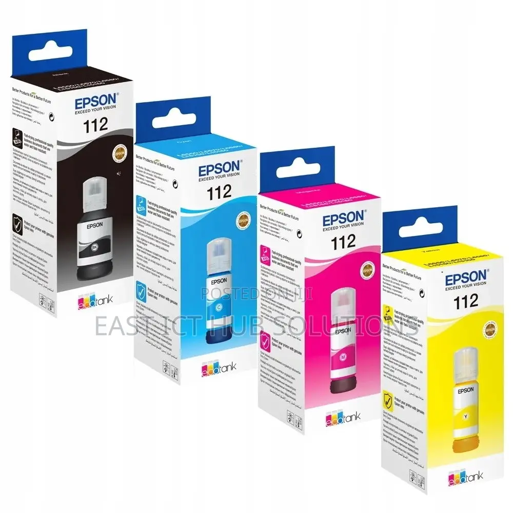 Epson Inks 673 Model / Epson 112 Ecotank Pigment Ink Bottles