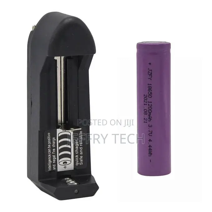 18650 RECHARGEABLE BATTERY 1200mah Plus Charger