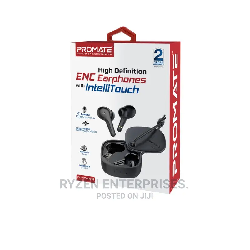 Promate High Definioon Bluetooth V5.3 TWS Earphones.