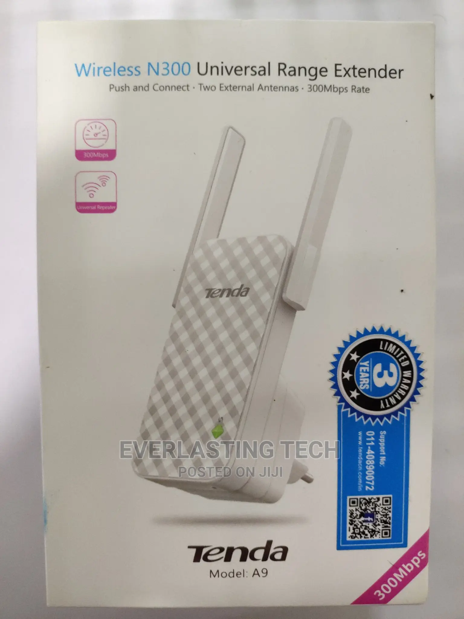 Tenda A9 Wireless N300 Universal Range Extender
