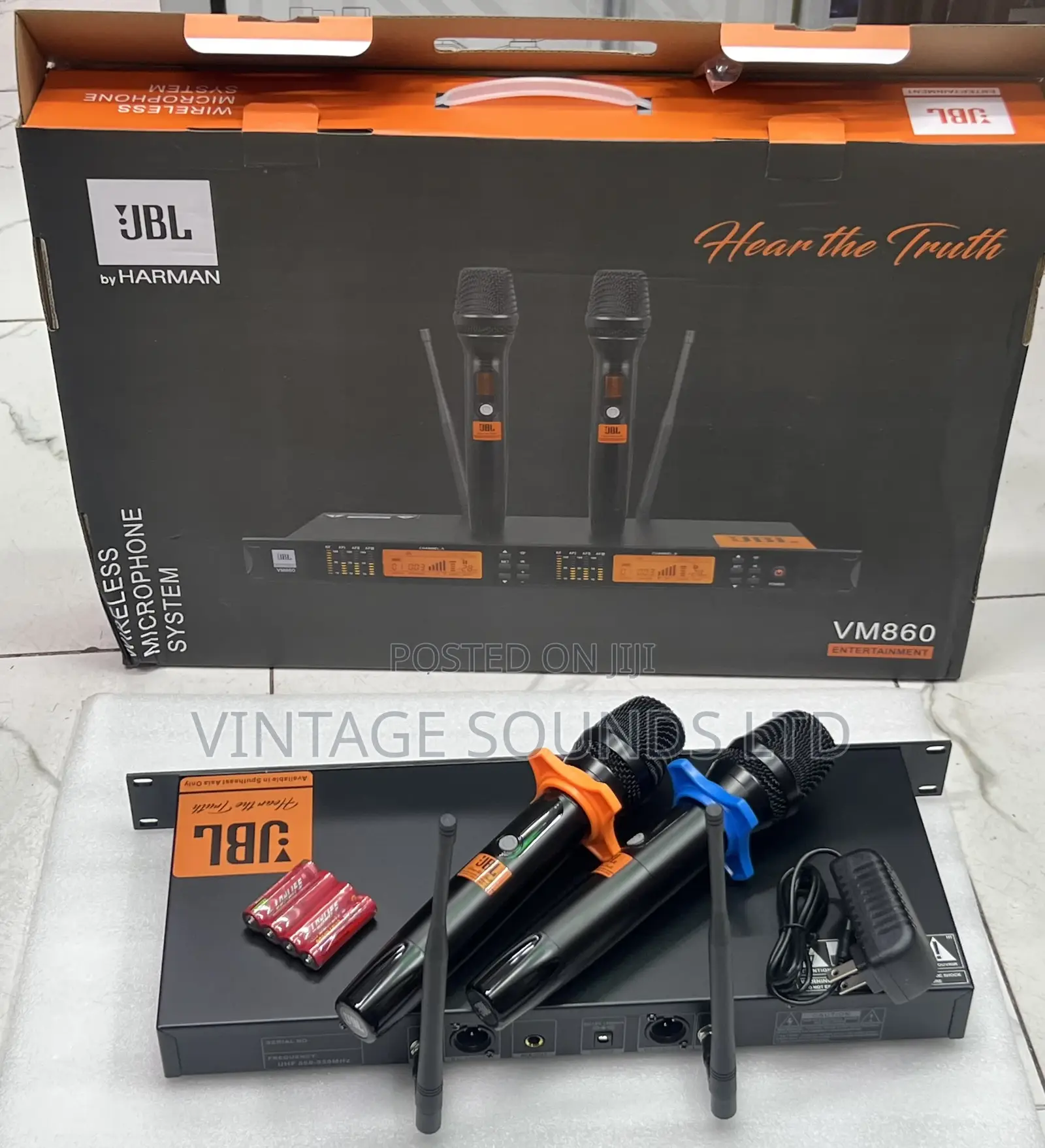 JBL VM 860 UHF Dual Wireless Microphone System