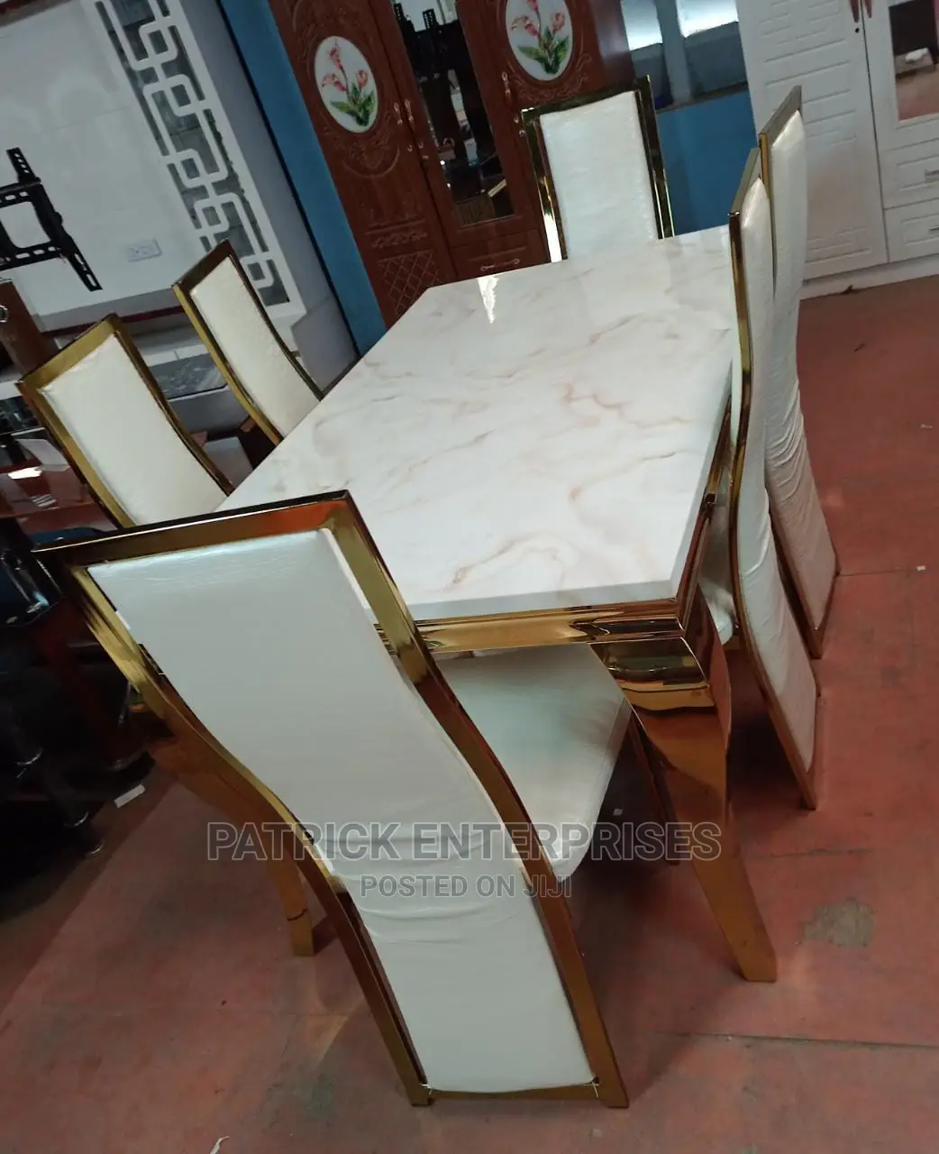 Imported Morden Marble Dinning Table 6 Seater