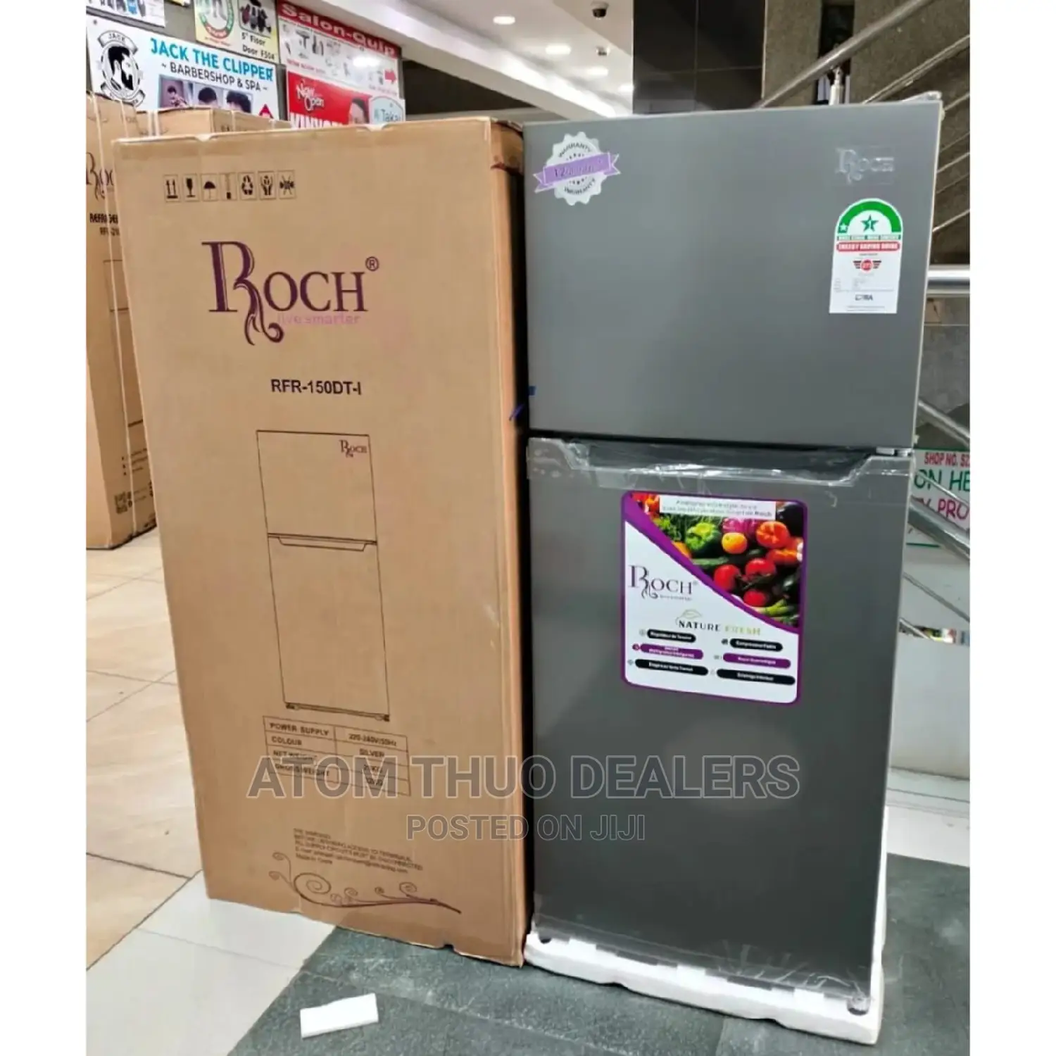 Roch RFR-150DT-I Top-Mounted Defrost Fridge - 118L * :TM%TM