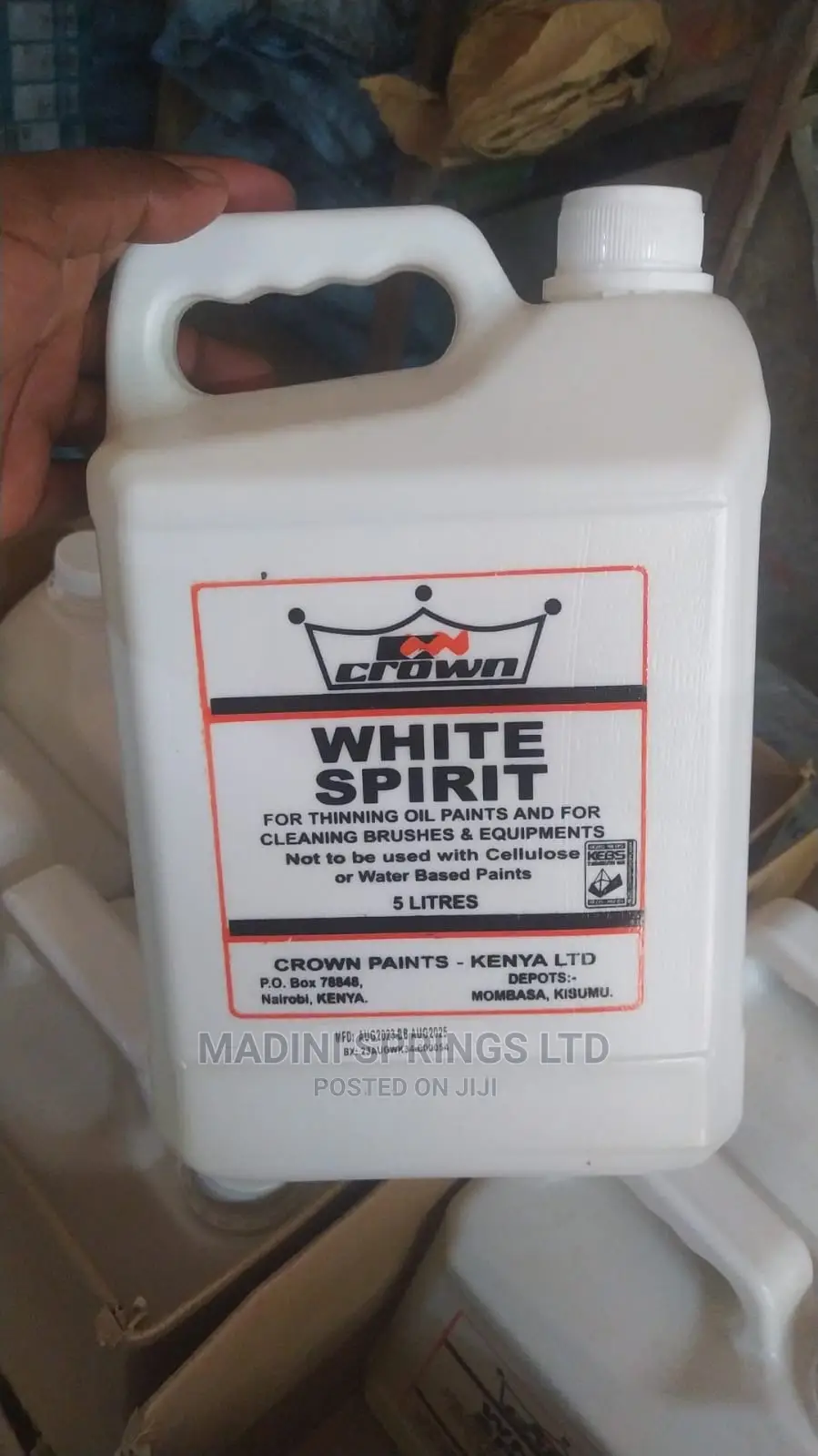 White Spirit Suitable for Thinning Oil Paints and Varnishes