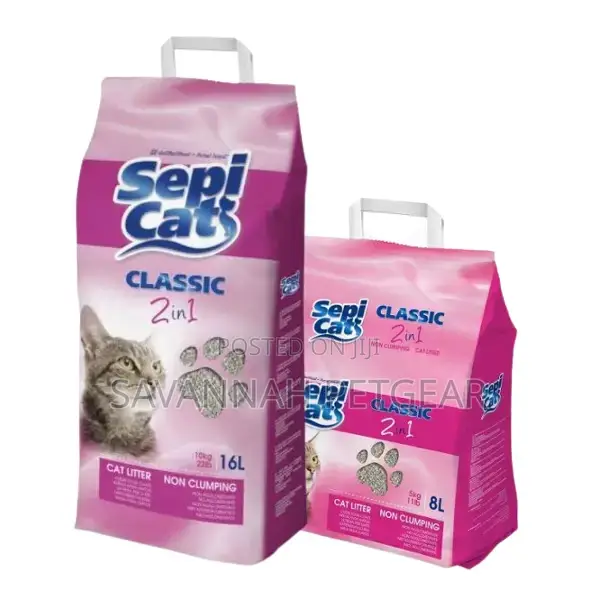 Sepicat Classic Anti-Bacterial Scented Cat Litter, Non-Clump - 8l